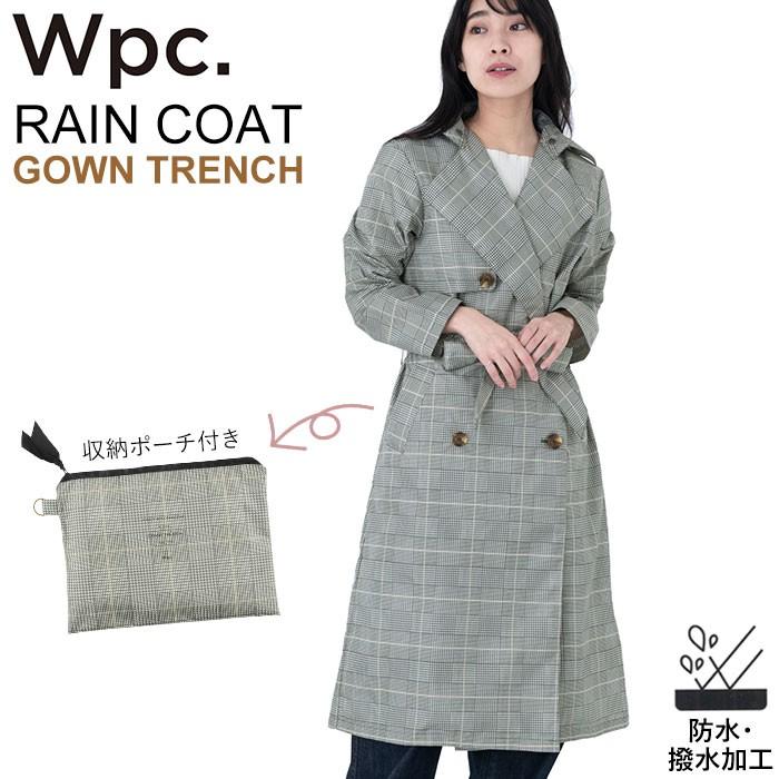Wpc レインコート レディース 通販 おしゃれ かわいい スプリングコート トレンチコート 普段着 コート アウター 撥水 はっ水 シンプル チェック 通学 Backyard Family 通販 Paypayモール