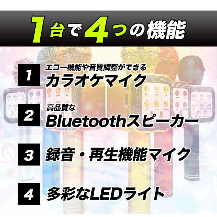カラオケマイク 家庭用 通販 マイク led付 usb ワイヤレス ワイヤレスマイク ホームパーティー 音楽 イベント 宴会 行楽 花見 お花見 パーティ カラオケマイク | BACKYARD FAMILY | 08