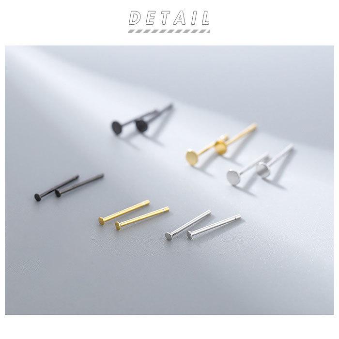 ピアス シンプル 通販 小さい 金属アレルギー メンズ レディース 超極小 シンプルピアス つけっぱなし 丸 ジュエリー ボディピアス ホワイト ブラック ピアス |  | 01