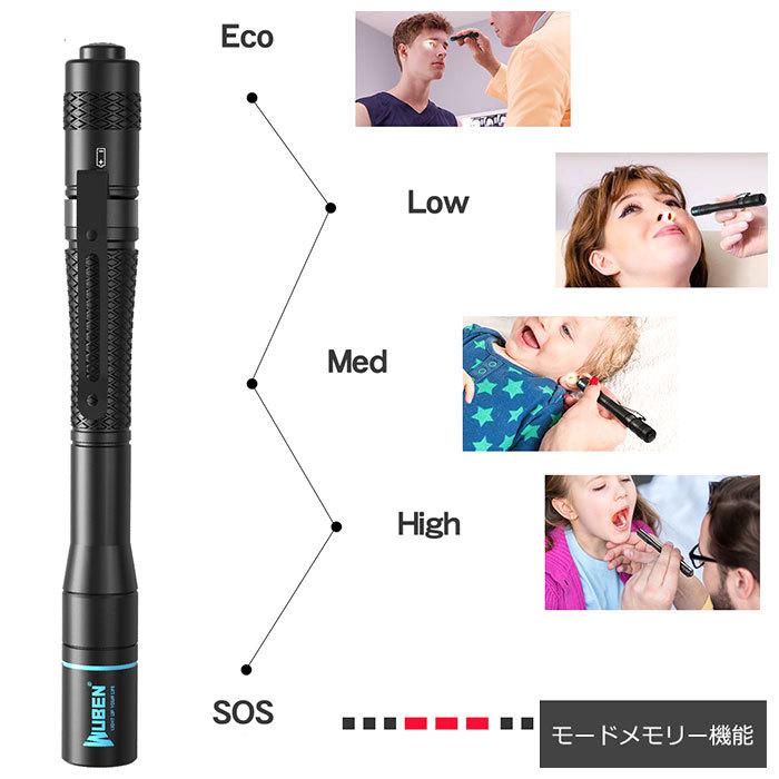 ペンライト 通販ペンライト 医療用 led ウーベン E19 ペン型 ライト メディカルライト 防水 防塵 診察用 看護師用 介護用 ナースグッズ 瞳孔 LED ペンライト |  | 05