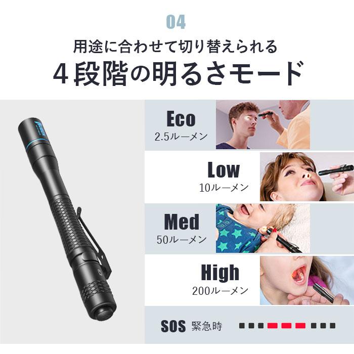 ペンライト 通販ペンライト 医療用 led ウーベン E19 ペン型 ライト メディカルライト 防水 防塵 診察用 看護師用 介護用 ナースグッズ 瞳孔 LED ペンライト |  | 09