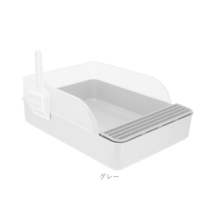 猫トイレ 大きめ 通販 ネコトイレ 猫用トイレ 猫 トイレ Ｌサイズ 長方形 飛び散らない 掃除しやすい 清潔 無害無臭 おしゃれ 高齢猫 老猫 ネコ ねこ 猫トイレ | ブランド登録なし | 16