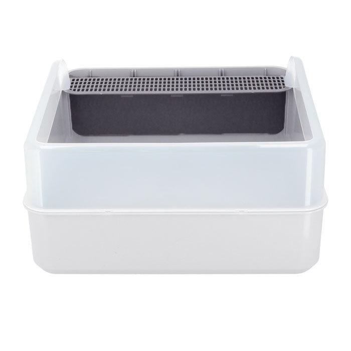 猫トイレ 大きめ 通販 ネコトイレ 猫用トイレ 猫 トイレ Ｌサイズ 長方形 飛び散らない 掃除しやすい 清潔 無害無臭 おしゃれ 高齢猫 老猫 ネコ ねこ 猫トイレ | ブランド登録なし | 07