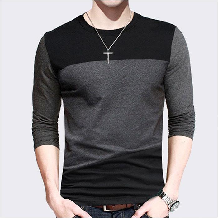 長袖 tシャツ メンズ 通販 長袖Tシャツ 長袖シャツ Tシャツ ロンt おしゃれ ヘンリーネック vネック 薄手 シンプル 綿 大きいサイズ 黒 ブラック | 