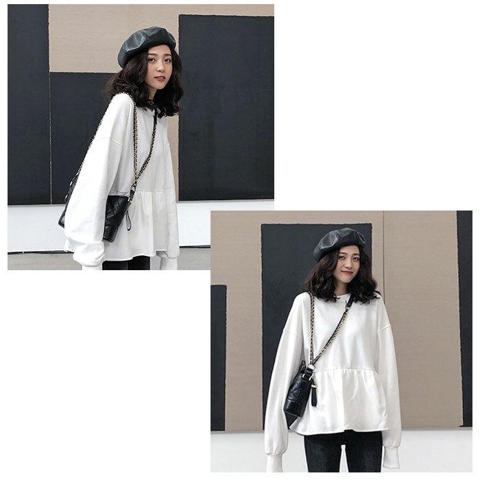 トレーナー レディース おしゃれ 通販 大きいサイズ スウェット カットソー カジュアル 冬服 冬物 おしゃれ トップス 長袖 シンプル オーバーサイズ トレーナー |  | 03