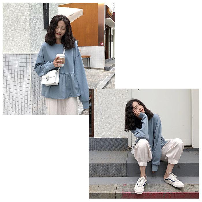 トレーナー レディース おしゃれ 通販 大きいサイズ スウェット カットソー カジュアル 冬服 冬物 おしゃれ トップス 長袖 シンプル オーバーサイズ トレーナー |  | 06