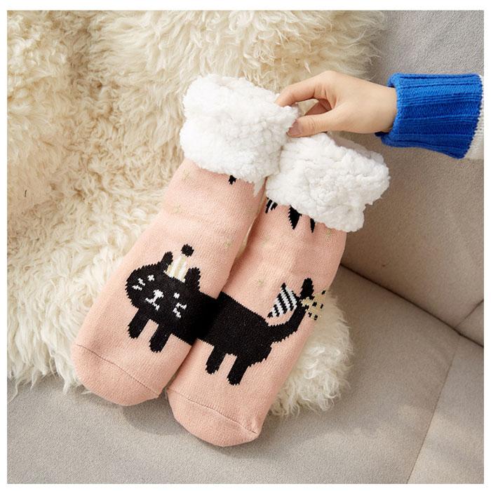あったか ソックス 通販 かわいい ルームソックス くつ下 靴下 厚い 暖かい 温かい ロング 冷え対策 冷え防止 裏ボア 部屋用 就寝ソックス 就寝 睡眠 あったか | ブランド登録なし | 06