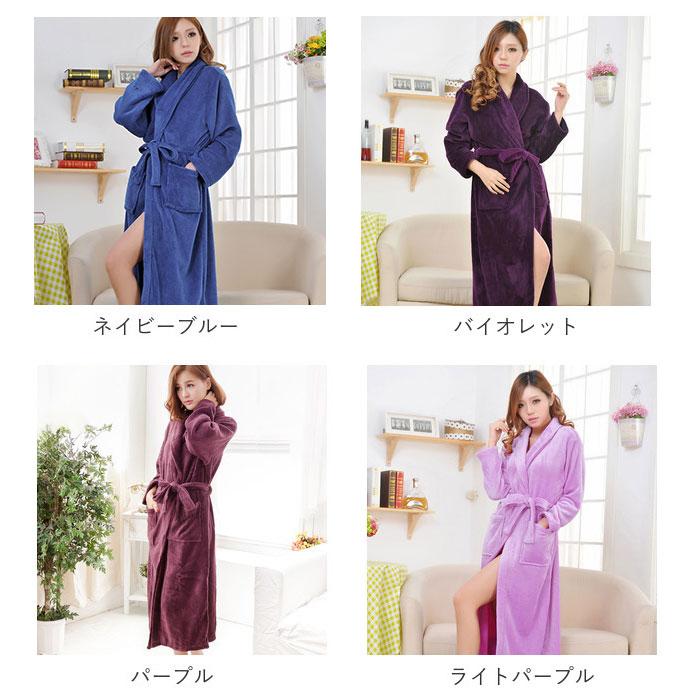 バスローブ 通販バスローブ レディース ママ ガウン タオルローブ メンズ ユニセックス 男女兼用 パイル タオル マイクロファイバー フランネル生地 バスローブ | ブランド登録なし | 14