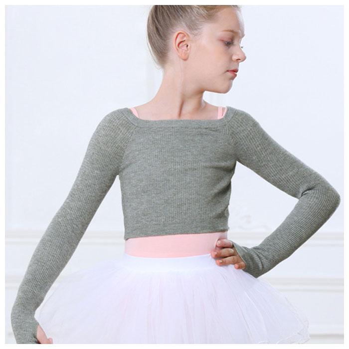 バレエ 通販バレエ ニット トップス ボレロ 子供 ジュニア キッズ セーター リブニット 練習着 リブトップス 長袖 120 130 140 150 160 秋冬 おしゃれ バレエ | ブランド登録なし | 02