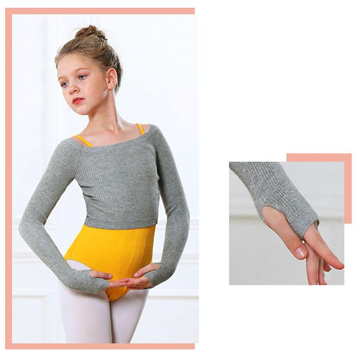 バレエ 通販バレエ ニット トップス ボレロ 子供 ジュニア キッズ セーター リブニット 練習着 リブトップス 長袖 120 130 140 150 160 秋冬 おしゃれ バレエ | ブランド登録なし | 06