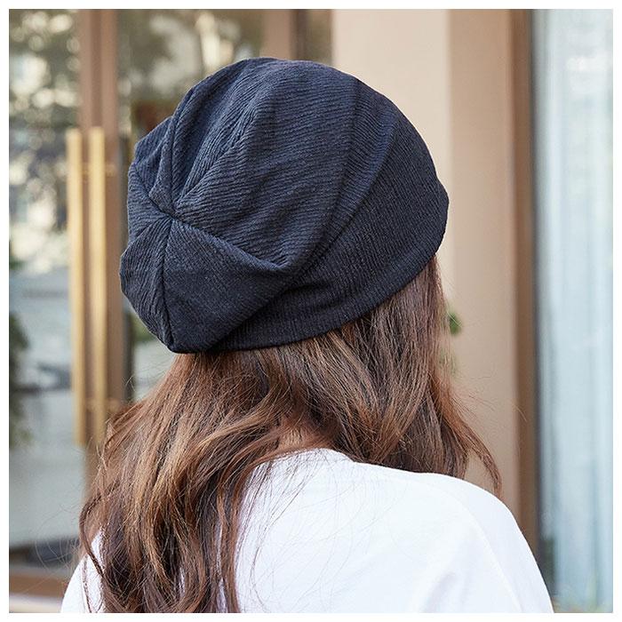 ニット帽子 通販 レディース ニット帽子 ニット帽 ニット 室内帽 薄手 軽量 通気 蒸れにくい ナイトキャップ ケア帽子 ハット シンプル ストレッチ ニット帽子 | ブランド登録なし | 03