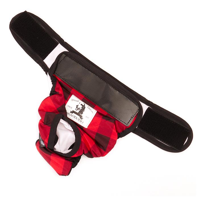 犬 通販犬 マナーパンツ 中型犬 大型犬 サニタリーパンツ マナーバンド オムツカバー ドッグウェア 犬の服 マーキング防止 チェック しつけ トイレ 介護 犬 | ブランド登録なし | 07