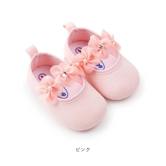 ベビー フォーマル シューズ 女の子 ファーストシューズ 花 通販 ベビーシューズ ベビー靴 セミフォーマル 靴 フラワー 赤ちゃん かわいい おしゃれ ベビー | ブランド登録なし | 18