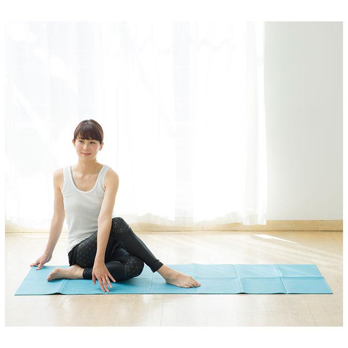 ヨガマット 通販ヨガマット 折りたたみ 折り畳み たためるヨガマット tone トーン マット フィットネス ストレッチ コンパクト シンプル ジム 運動  ヨガマット |  | 11