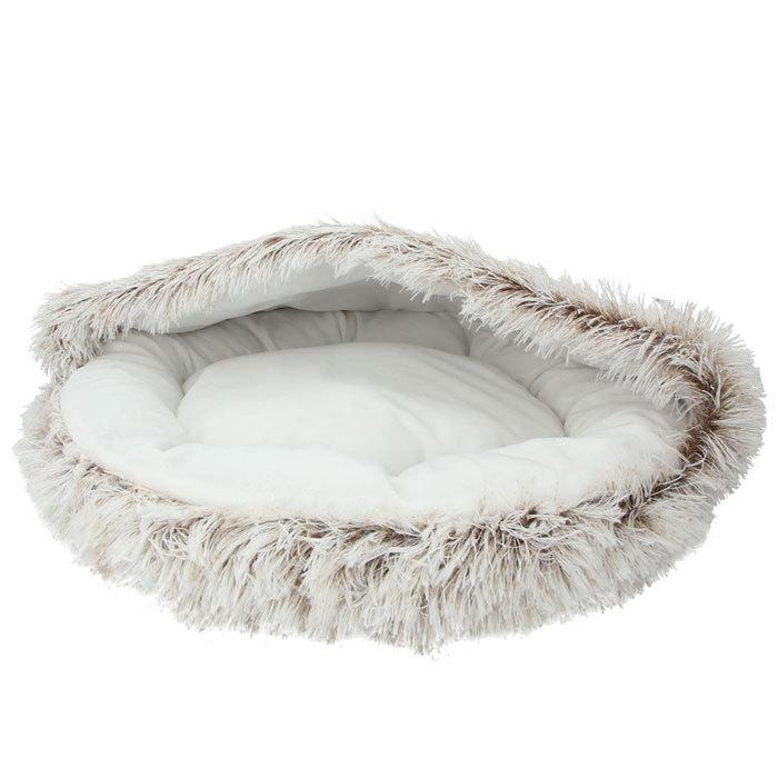ペット ベッド ドーム 型 通販 丸型 クッション ベーシック フェイク