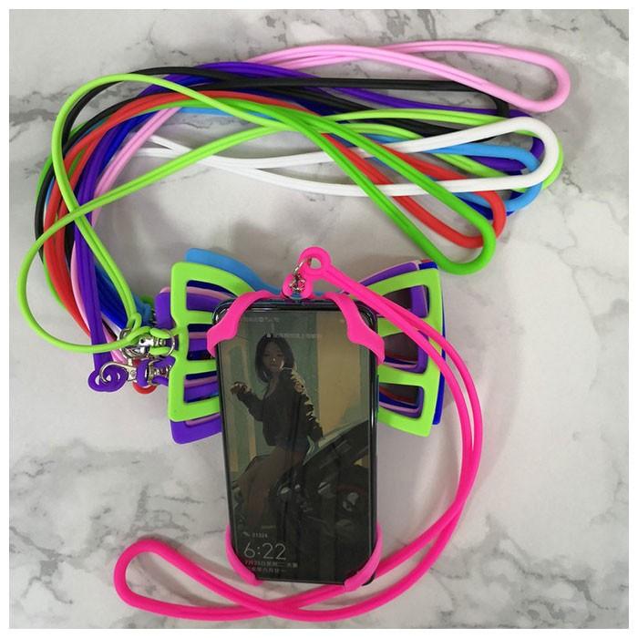 ネックストラップ 通販ネックストラップ スマホ iPhone Android 首掛け シリコーン ストラップ 落下防止 シリコン ホルダー 旅行 トラベル ネックストラップ | ブランド登録なし | 05