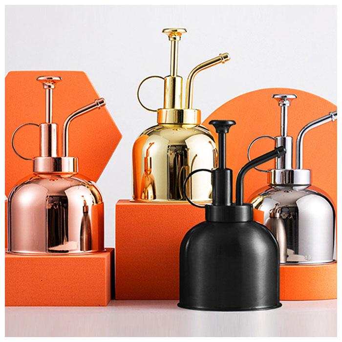 霧吹き おしゃれ 通販 じょうろ ミニ ジョウロ 観葉植物 ガーデニング ステンレス 園芸 掃除 水やり スプレーボトル ジョーロ スプレー容器 飾り 室内 霧吹き | ブランド登録なし | 02