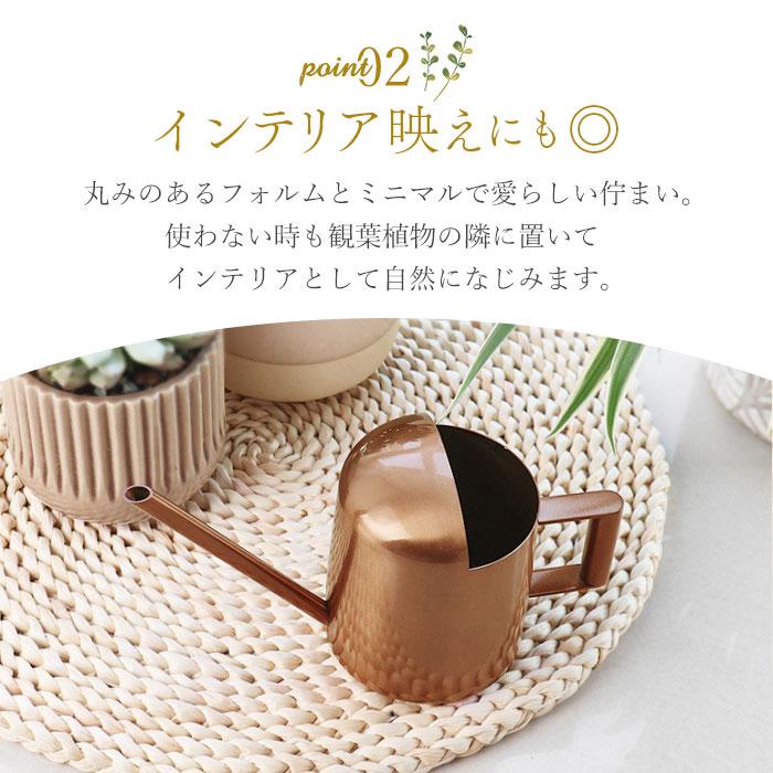 じょうろ 通販じょうろ ミニ 300ml 小さい 小型 水やり 北欧 水差し 室内 屋内 ジョーロ ジョウロ おしゃれ ミニじょうろ 金属 ステンレス 多肉植物  じょうろ | BACKYARD FAMILY | 11