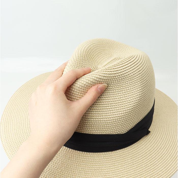 麦わら帽子 通販 麦わら 帽子 むぎわら ぼうし バケットハット カンカン帽 つば広 持ち運び 収納 便利 丸める 丸められる シンプル かっこいい 麦わら帽子 |  | 09