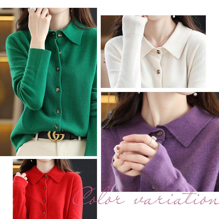 ニット カーディガン レディース 通販 ニットカーディガン セーター カーデガン トップス 秋 冬 ニットシャツ 長袖 カシミヤタッチ きれいめ 秋冬 前開き |  | 03