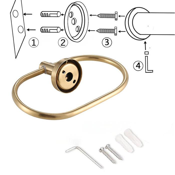 タオルハンガー ステンレス 楕円形 通販 タオルかけ タオル掛け タオルバー タオル収納 壁掛け 収納 タオルリング 北欧 錆びにくい モダン タオルハンガー |  | 07