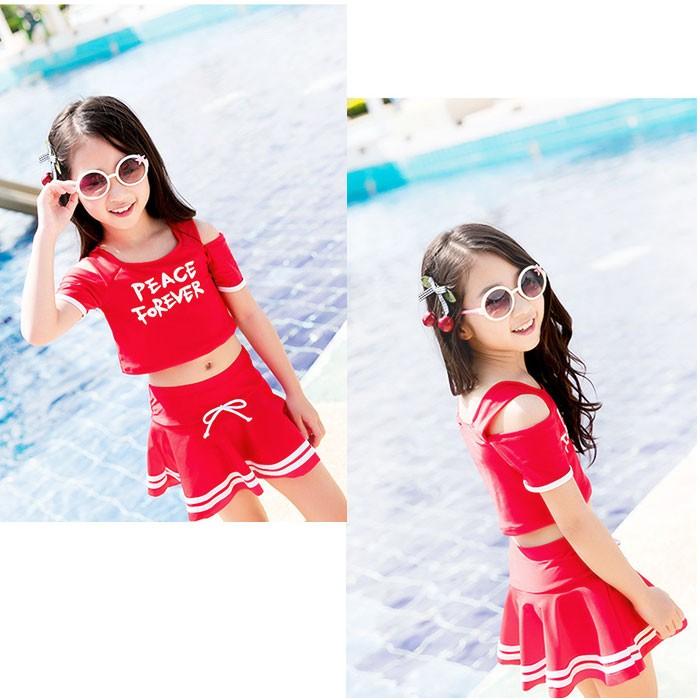 水着 通販水着 女の子 セパレート 幼稚園 保育園 小学生 おしゃれ かわいい プール 海水浴 子供水着 子ども水着 キッズ ジュニア M 90 L 100 XL 110 2XL 水着 | ブランド登録なし | 09