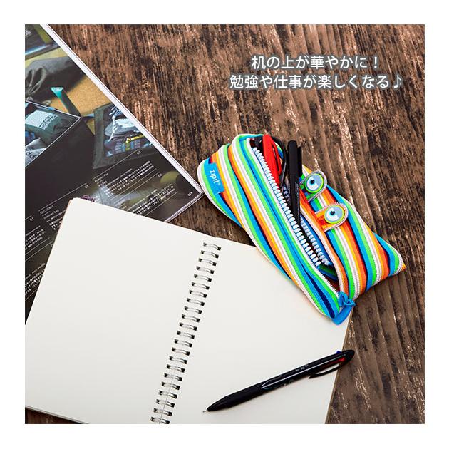 ペンケース おしゃれ 女子 通販 中学 高校 トロイカ モンスターペンケース レインボーティース 筆箱 ポーチ 小物入れ ゴールド マルチカラー ペンケース |  | 13