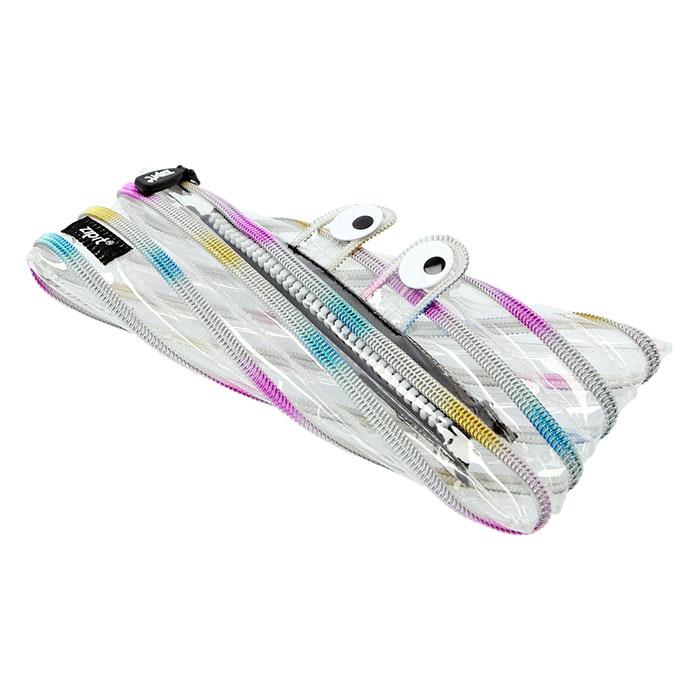 ペンケース おしゃれ 女子 通販 中学生 高校生 トロイカ クリアモンスター 透明 レインボー ポーチ 小物入れ 筆箱 ステーショナリー 女の子 小学生 女子 |  | 06