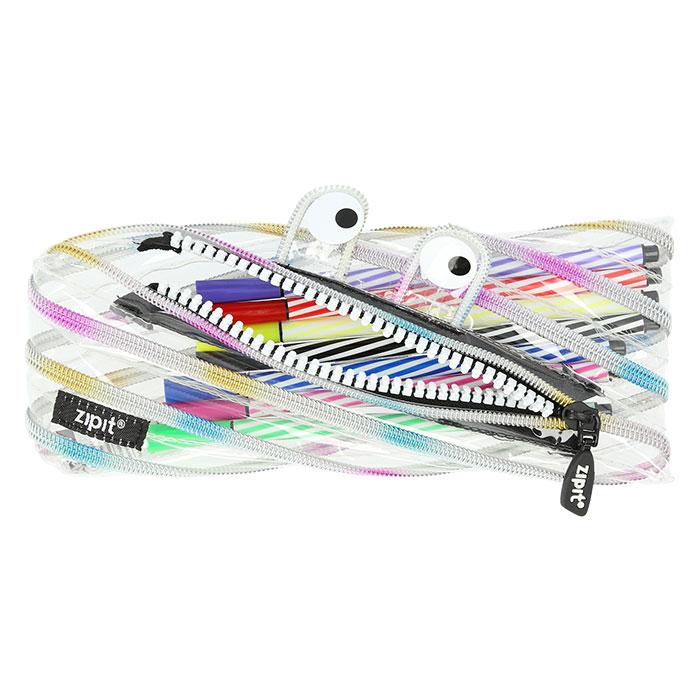 ペンケース おしゃれ 女子 通販 中学生 高校生 トロイカ クリアモンスター 透明 レインボー ポーチ 小物入れ 筆箱 ステーショナリー 女の子 小学生 女子 |  | 07