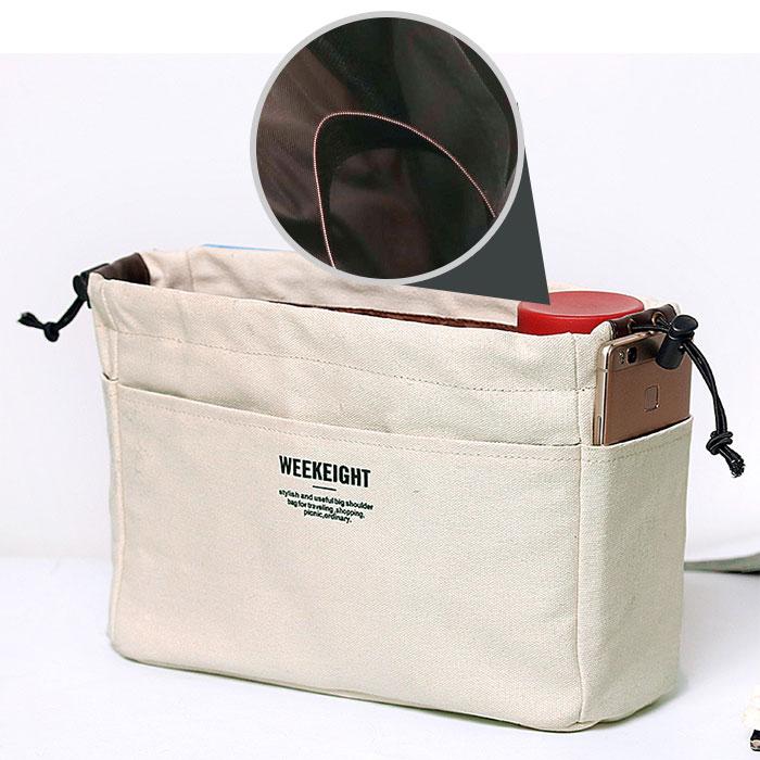 バッグインバッグ 通販バッグインバッグ 自立 大きめ ビッグサイズ 小さめ スモールサイズ 巾着タイプ キャンバス 帆布 薄型 スリム 整理 整頓 バッグインバッグ |  | 04