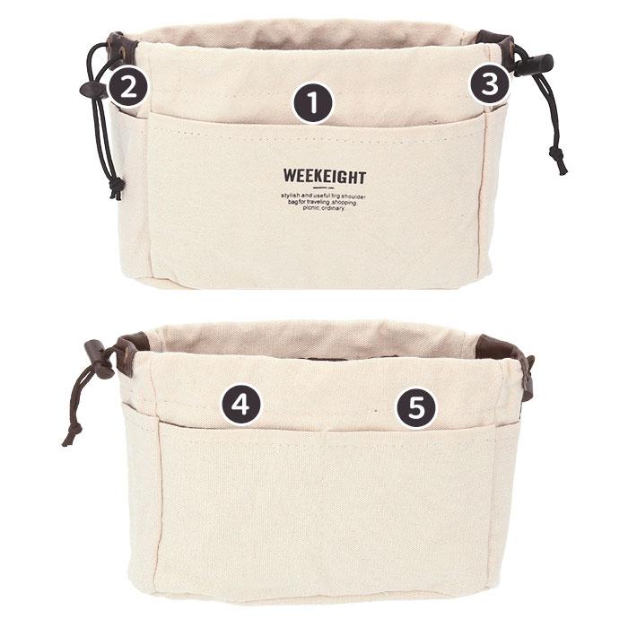 バッグインバッグ 通販バッグインバッグ 自立 大きめ ビッグサイズ 小さめ スモールサイズ 巾着タイプ キャンバス 帆布 薄型 スリム 整理 整頓 バッグインバッグ |  | 05