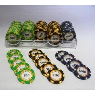 モンテカルロ・ポーカーチップ100枚セット　-ポーカーシットアンドゴー仕様｜badenbaden｜02