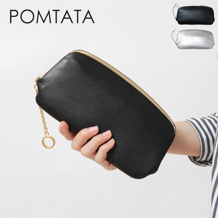 Pomtata 財布 ポンタタ 長財布 がま口 本革 ソフトレザー リングチャーム ブラック 黒 レディース P2568 P1277 236p1277 バッグのセレクトショップdanjo 通販 Yahoo ショッピング