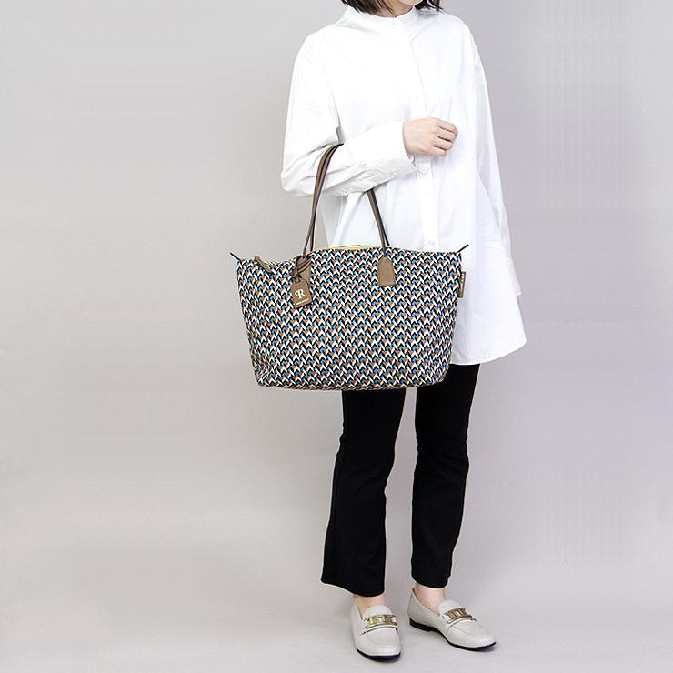 NEWモデル KAGO / 正規品 ロベルタピエリ トートバッグ ラージ ROBERTA PIERI ナイロン large tote lt kago カゴ 本革 a4 軽い 肩がけ レディース｜bag-danjo｜14