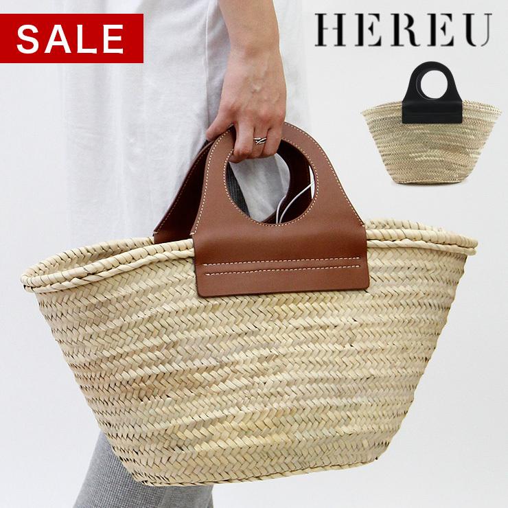 21年春夏 正規品 Hereu ヘリュー バッグ かごバッグ サークル くり手 本革 ブラック 黒 ブラウン 茶 レディース Straw Tote Bag Cabas 712cabas バッグのセレクトショップdanjo 通販 Yahoo ショッピング