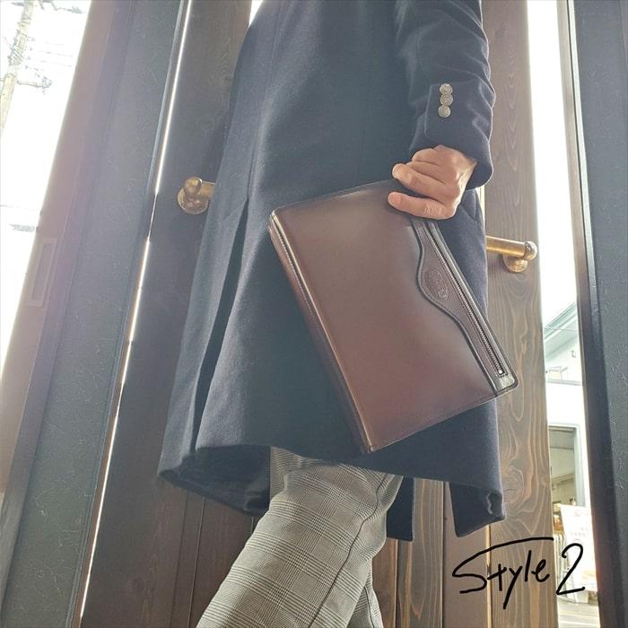 SADDLE（サドル） セカンドバッグ 本革 レザー クラッチバッグ