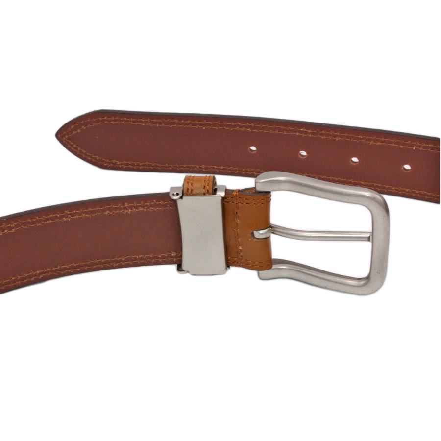 ベルト メンズ レディース ブランド 日本製 Edwin カジュアル ジーンズ ウエスタン 35mm ダブルステッチ 牛革 レザー ベルト 無地 シンプル