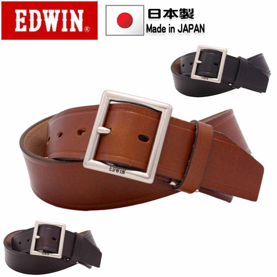 ベルト 日本製 ブランド Edwin エドウィン カジュアル ジーンズ ウエスタン 40mm ギャリソン 牛革 レザー ベルト メンズ レディース 無地 シンプル Bag Express 通販 Yahoo ショッピング