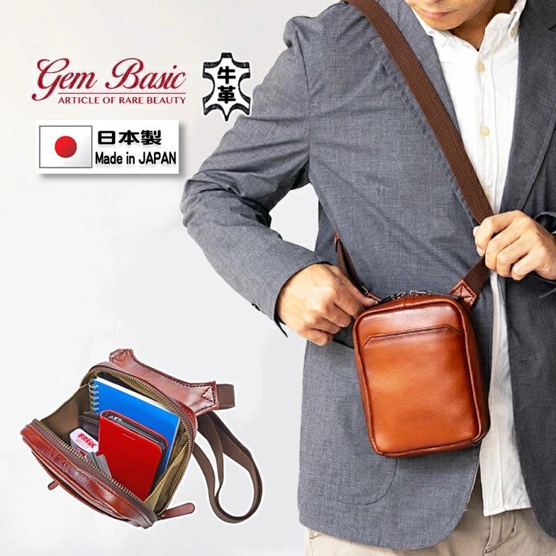 Gem Basic ショルダーバッグ ミニショルダー 牛革 日本製 豊岡製 