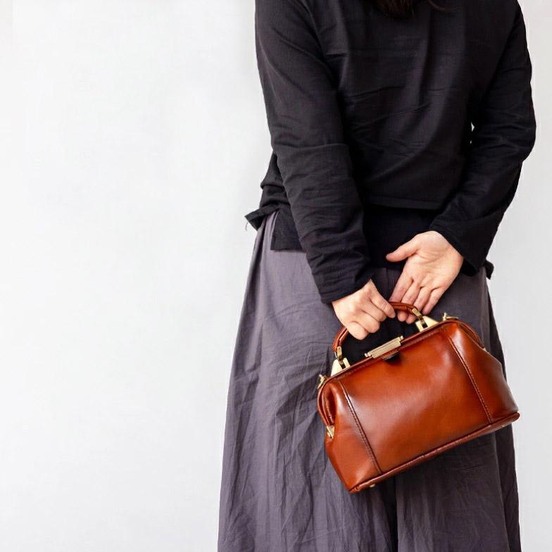 Gem Basic ダレスバッグ セカンドポーチ ショルダーバッグ 小さめ 牛革