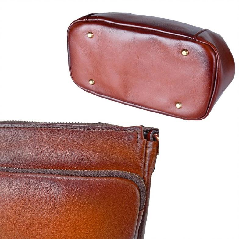 Gem Basic ダレスバッグ セカンドポーチ ショルダーバッグ 小さめ 牛革