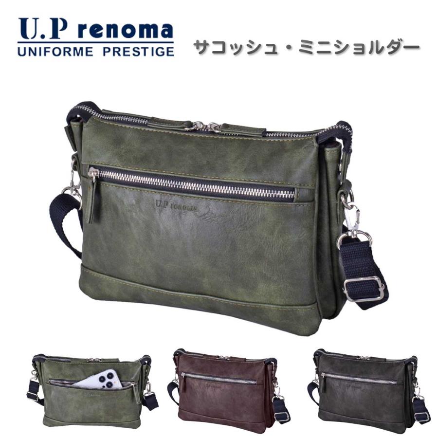 U.P renoma ショルダーバッグ サコッシュ 小さめ ショルダー メンズ