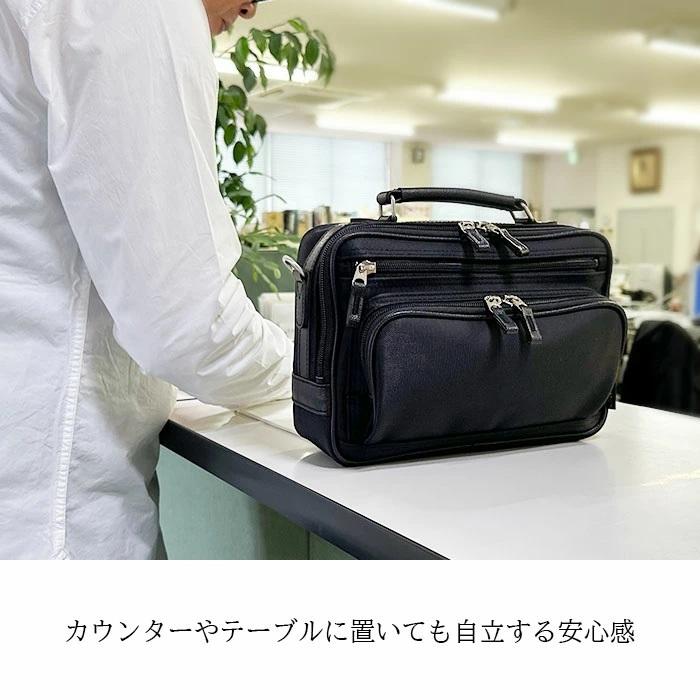 ショルダーバッグ 日本 豊岡製 メンズ ブレザークラブ ブランド BLAZER CLUB 33786 A5 軽量 小型 小さめ 横型 黒 紺 旅行 お散歩 お出掛け 通勤 | BLAZER CLUB | 05