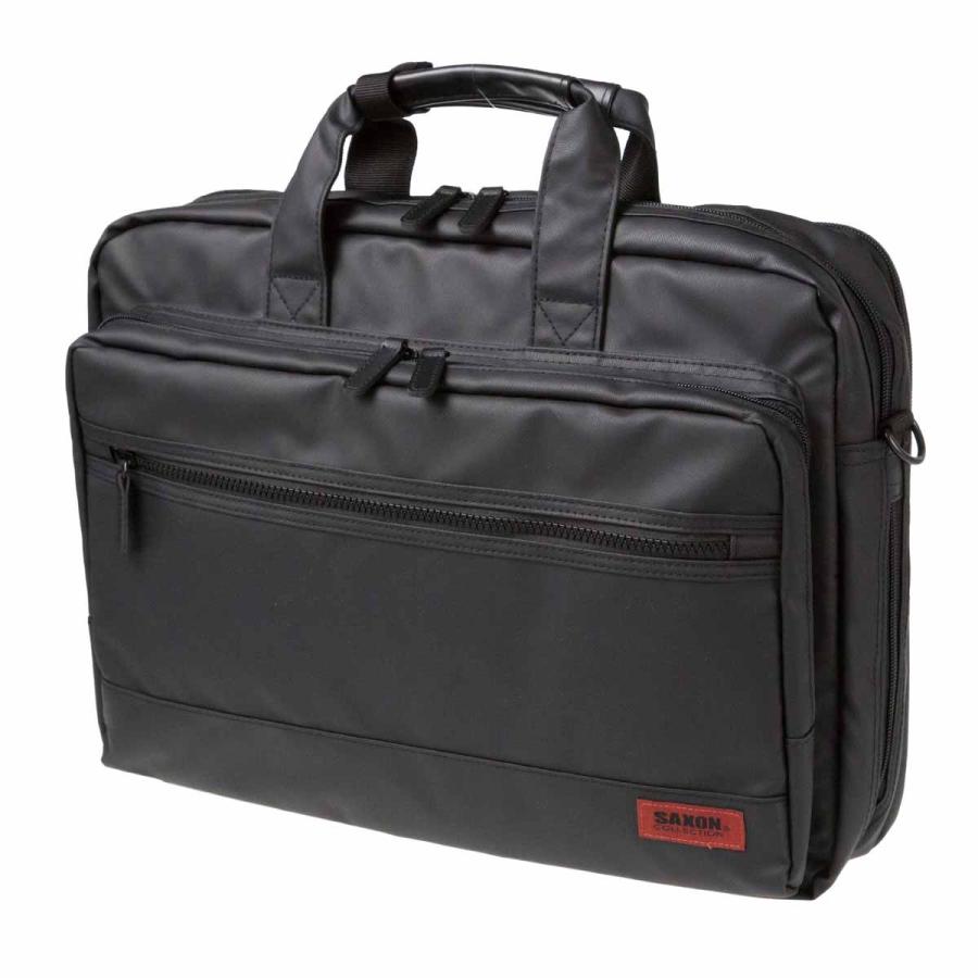 ビジネスバッグ メンズ レディース B4 ブランド Saxon No 5146 直営店に限定 耐水 就活 軽量 防汚 ノートｐｃ 通勤 対応 ２ルーム 通学 カーボンコーティング素材