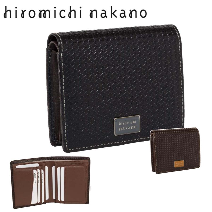 hiromichi nakano（ヒロミチナカノ） 財布 メンズ 二つ折り 小銭入れ