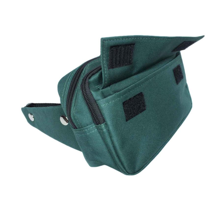 ウエストポーチ 角型 バッグ 盗難防止 二重ロック構造 ブランド AVALON アバロン 7002 本体2室 前ポケット付き 集金 旅行 お出掛け お散歩 | AVALON | 14