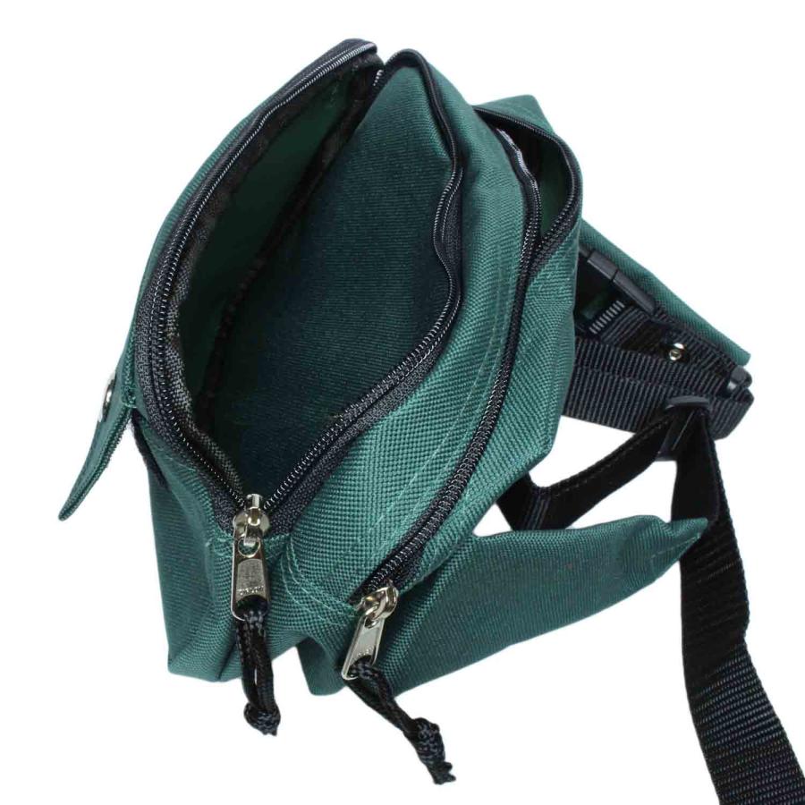 ウエストポーチ 角型 バッグ 盗難防止 二重ロック構造 ブランド AVALON アバロン 7002 本体2室 前ポケット付き 集金 旅行 お出掛け お散歩 | AVALON | 15