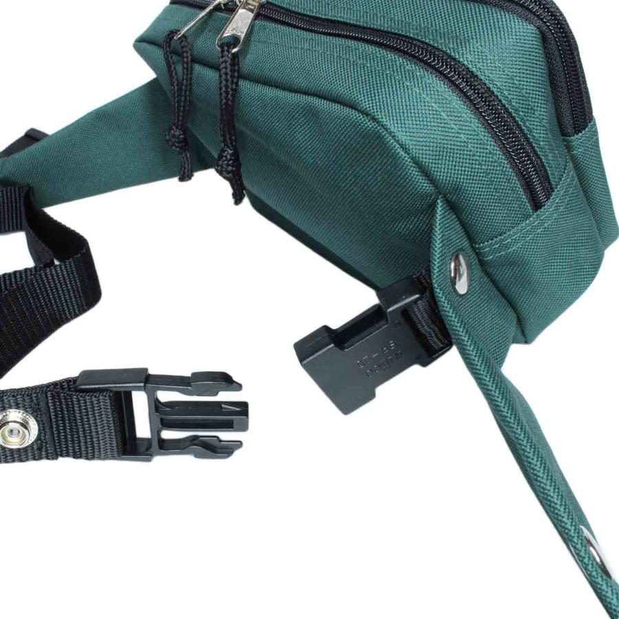 ウエストポーチ 角型 バッグ 盗難防止 二重ロック構造 ブランド AVALON アバロン 7002 本体2室 前ポケット付き 集金 旅行 お出掛け お散歩 | AVALON | 08