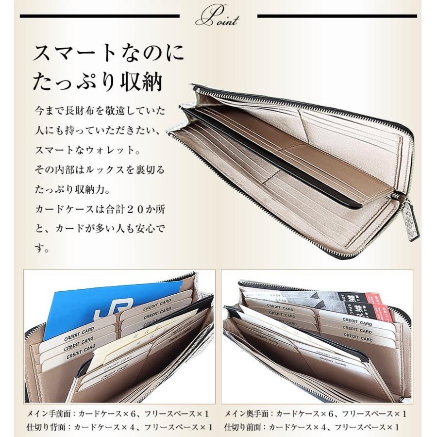 ARUKAN アルカン 長財布 レディース 財布 L字ファスナー 薄い 日本製