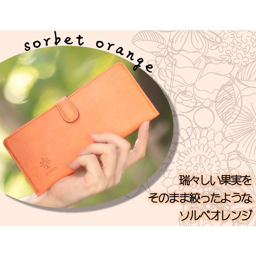 ALBERO（アルベロ） 財布 長財布 レディース 薄型長財布 小銭入れ付き